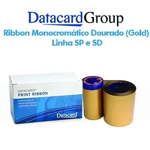 Ribbon Monocromtico Dourado Fosco (Gold) - Linhas SP e SD
