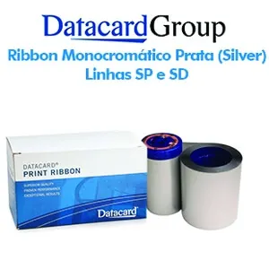 Ribbon Monocromtico Prata Fosco (Silver) - Linhas SP e SD